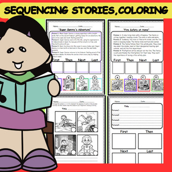 Preview of Sequencing Retelling, Tales And Life Skill Stories, reading comprehension