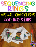 Sequencing Rings with Visual Checklists for Life Skills