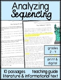 Reading Comprehension Passage and Questions: Sequencing