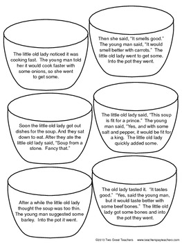 Sequencing "Stone Soup" by Two Great Teachers | Teachers Pay Teachers