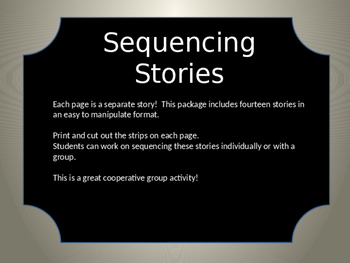 Sequencing Stories by Fourth and Fantabulous | Teachers Pay Teachers