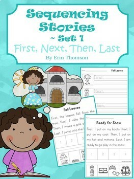 Preview of Sequencing Stories ~ First, Next, Then, Last {Set 1}