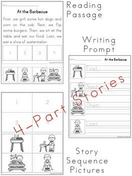 Sequencing Stories ~ Summer Activities by Erin Thomson's Primary Printables