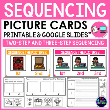Preview of Sequencing Stories With Pictures, Order of Events Writing Worksheets- 1st grade