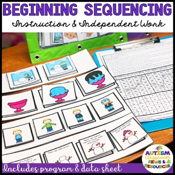 Preview of Sequencing Stories with Pictures - 2, 3, & 4 step picture sequencing w/wo text
