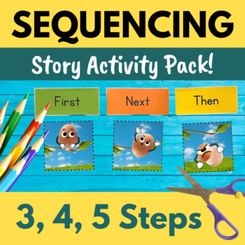 Preview of Sequencing Stories with Pictures | Sequence Writing | Sequence Events | BUNDLE