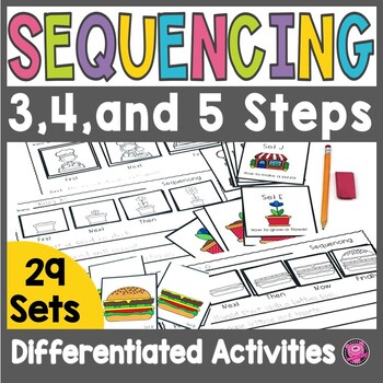 Preview of Sequencing Stories with Picture Activities Sequencing Picture Cards Worksheets