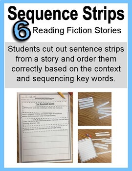 Preview of Sequencing Strips - 6 Fiction Stories Sequence of Events Activity