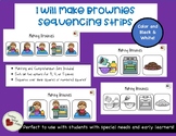 Sequencing Strips - Make Brownies - Special Education - Ea