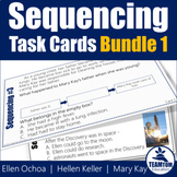 Sequencing Task Cards Bundle 1 (Biographies)