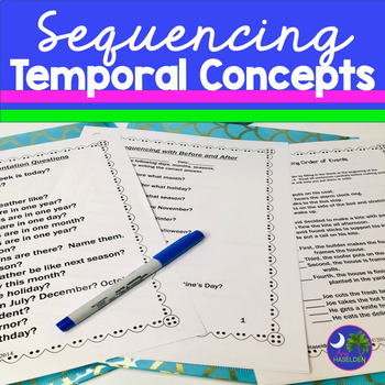 Preview of Sequencing | Temporal Concepts Speech Therapy