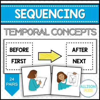 sequencing temporal speech therapy cards concepts