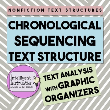 Preview of Chronological / Sequencing Text Structure: Graphic Organizer Worksheet