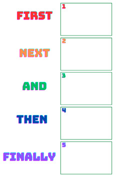 Preview of Sequencing Visual