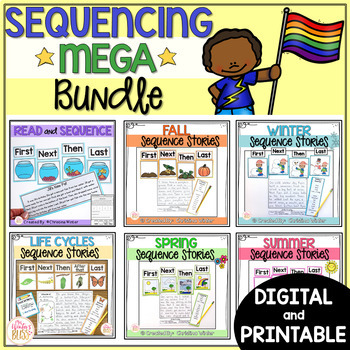 Preview of Sequencing Writing and Reading Passages Bundle