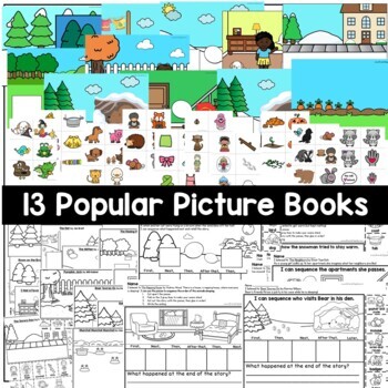 Sequencing and Story Retell Pop-ups and Pocket Chart Cards SET 1