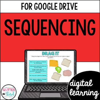 Preview of Sequencing Activities & Graphic Organizers for Google Classroom Digital