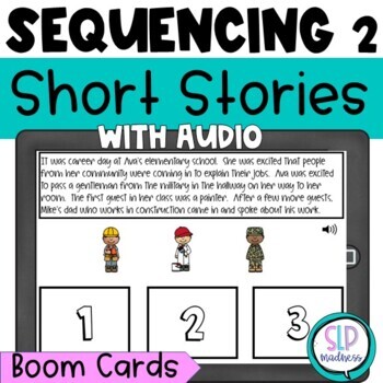 Preview of Short Story Sequencing Activities Speech Therapy Wh Questions with Pictures