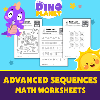 Preview of Sequencing worksheet | Advanced Sequences Page for Kid | Series and Sequences