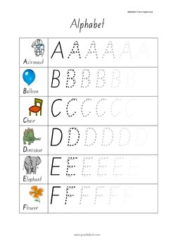 sequential capital letters trace fade by your kids ot tpt