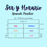 Ser + El Horario y Las Clases - Activities and Quiz (Spanish 1)