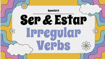 Preview of Ser & Estar— Irregular verbs in Spanish