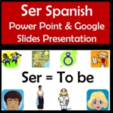 Ser Power Point in Spanish (35 slides) with Adjectives and Rules