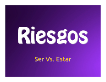 Preview of Ser Vs Estar Jeopardy-Style Review Game