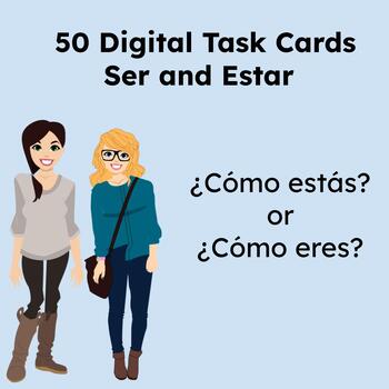 Preview of Ser and Estar: 50 Digital Practice Cards