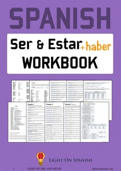 Preview of Spanish Verbs Ser, Estar and Haber Workbook