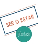 Ser or Estar Notes - DOCTOR & PLACE