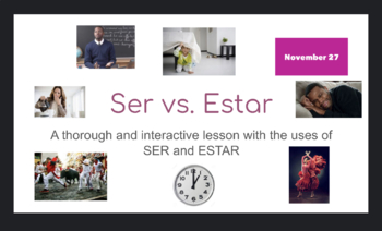 Preview of Ser vs. Estar (DOCTOR & PLACE) Interactive Slides Presentation