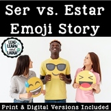 Ser vs. Estar Emoji Story - Distance Learning