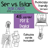 Ser vs Estar TASK CARDS for practice and review!  Photocop
