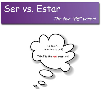 Preview of Ser vs Estar interactive practice