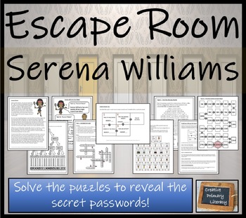 Preview of Serena Williams Escape Room Activity