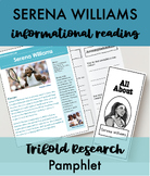 Serena Williams Research Reading Passage + Report Template