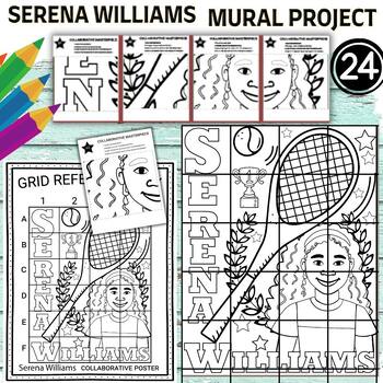 Preview of Serena Williams collaboration poster Mural project Black - Women’s History Month