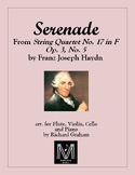Serenade from String Quartet No. 17 in F  (for Flute, Viol
