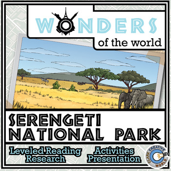Preview of Serengeti National Park - Leveled Reading, Slides, Printables & Activities
