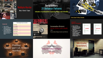 Preview of Serial Killer Bundle: Six Lessons + Case Study Summative Project