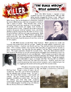Preview of Serial Killer Profile #1 : Belle Gunness (psychology / forensics / crime / sub)