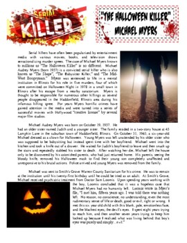 Preview of Serial Killer Profile: Michael Myers The Halloween Killer (article / psychology)