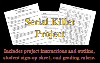 Preview of Serial Killer Student Projects