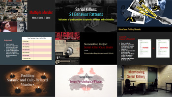 Preview of Serial Killer Unit: Six Lessons + Serial Killer Case Study Summative Project