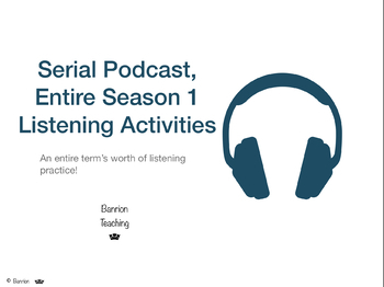 Preview of Serial Podcast, Entire Season 1 Activities