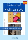 Serie Azul Montessori en Español Libros de dibujos y palab
