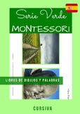 Serie Verde Montessori en Español.Libros de dibujos y pala
