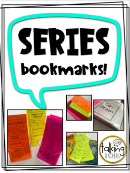 Preview of Book Series Bookmarks