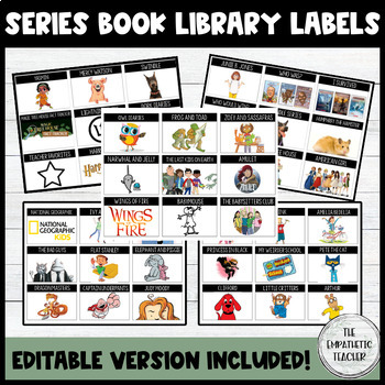 Preview of Series Books Classroom Library Labels